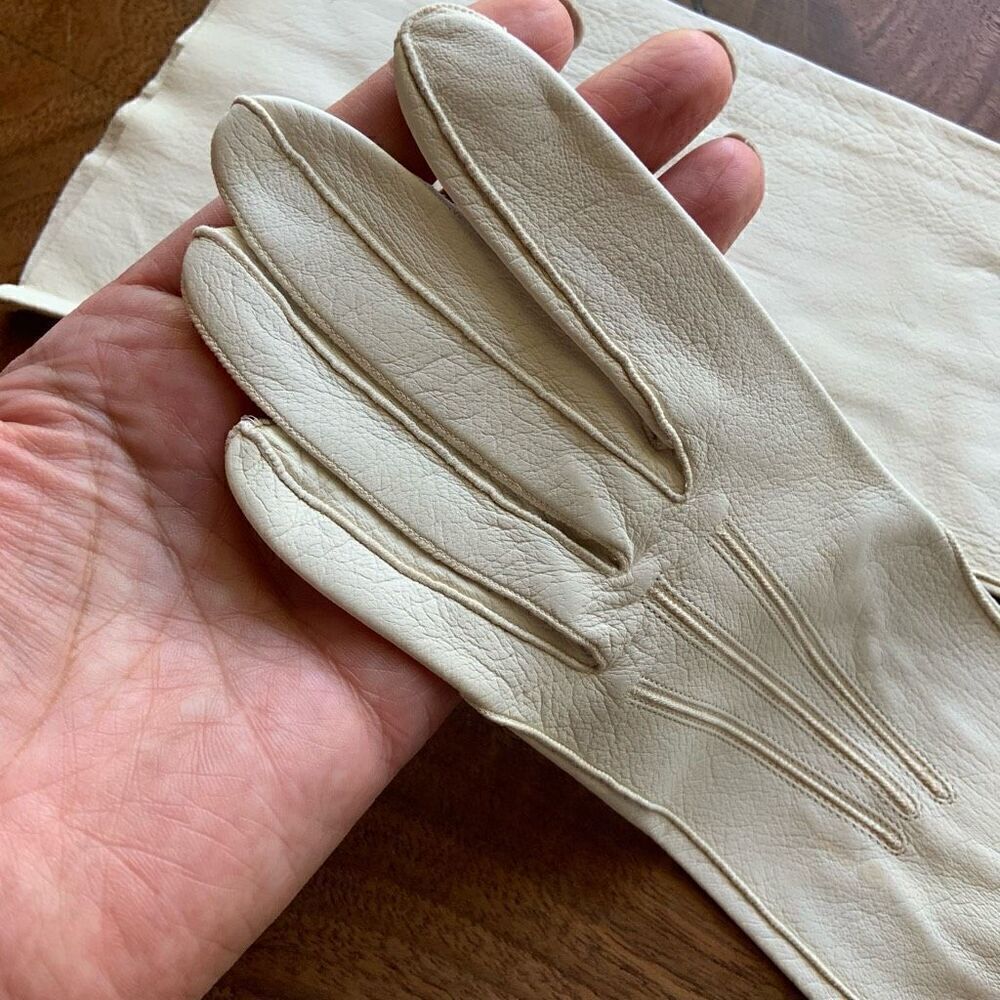 VINTAGE Long Kidskin Gloves - Picture 6 of 10